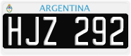 License plate of Argentina, Cars (1995, ABC 123)
