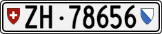 License plate of Switzerland, Cars