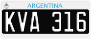 License plate of Argentina, Cars (1995, ABC 123)