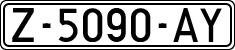 License plates of Spain, 1971 year series