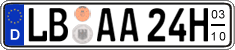 German license plate, Seasonal plates (Oldtimers)