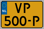 License plate of the Netherlands, Light Commercial Vehicles (1994 system)