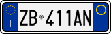 License plate of Italy, Cars (1994 year series)