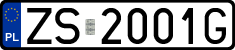License plates of Poland, Regular car plates