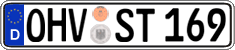German license plate, Regular plates