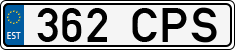 License plate of Estonia, Regular car plates