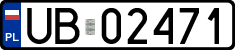 License plates of Poland, Military