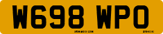 License plate of the United Kingdom, 1983 year system