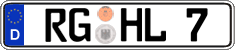 German license plate, Regular plates