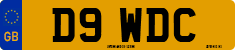 License plate of the United Kingdom, 1983 year system