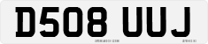 License plate of the United Kingdom, 1983 year system