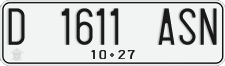 License plate of Indonesia, Regular plates