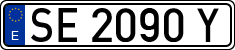 License plates of Spain, 1971 year series