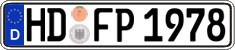 German license plate, Regular plates