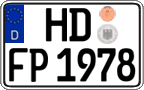 German license plate, Regular plates