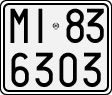License plate of Italy, Motorcycles (1927 year series)