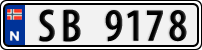 License plate of Norway, Trailers, motorcycles, special vehicles