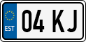 License plate of Estonia, Motorcycles