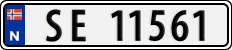 License plate of Norway, Cars