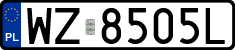 License plates of Poland, Regular car plates