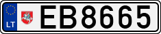 License plate of Lithuania, Electric vehicles