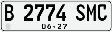 License plate of Indonesia, Regular plates
