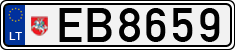 License plate of Lithuania, Electric vehicles