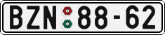 License plate of the Czech Republic, Cars (1960)