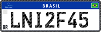 License plate of Brazil, Private owners (Mercosul)