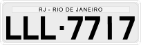 License plate of Brazil, Private owners (1990)