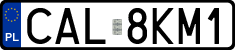 License plates of Poland, Regular car plates