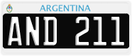 License plate of Argentina, Cars (1995, ABC 123)