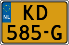 License plate of the Netherlands, Cars
