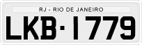 License plate of Brazil, Private owners (1990)