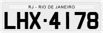 License plate of Brazil, Private owners (1990)
