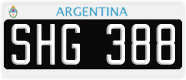 License plate of Argentina, Cars (1995, ABC 123)