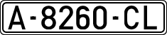License plates of Spain, 1971 year series