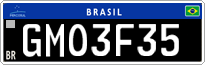 License plate of Brazil, Oldtimers (Mercosul)