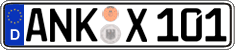 German license plate, Regular plates