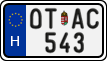 license plates of Hungary, Oldtimers (2022)