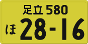 License plate of Japan, Private owners (Kei car)