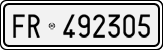 License plate of Italy, Cars (1927 year series)