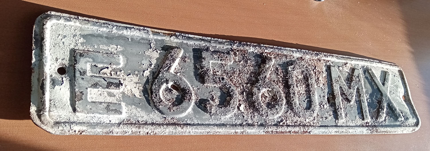 е 6560 МХ, License plate without vehicle 