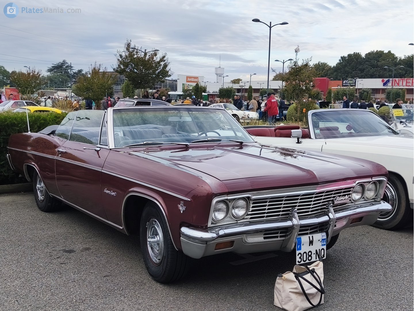 W-308-NQ, Chevrolet Impala 4th gen 1966 2-door Convertible (6367/6467/6767/6867; B-body), 1st facelift, 1965–1966