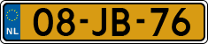 License plate of the Netherlands, Commercial Vehicles (1951-1994 system)