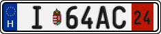 license plates of Hungary, Temporary (2022)