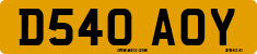 License plate of the United Kingdom, 1983 year system