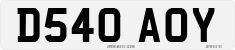License plate of the United Kingdom, 1983 year system