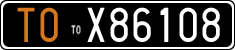 License plate of Italy, Cars (1927 year series)