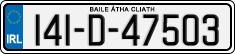 License plate of Ireland, Regular plates